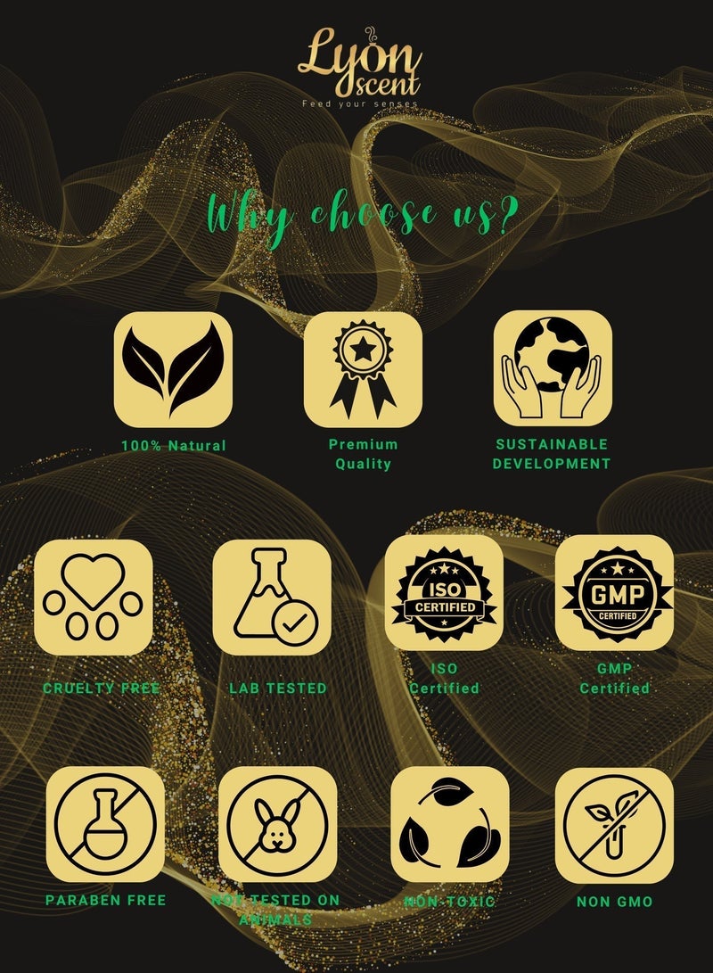 Lyon Scent Aroma Oil, 100% Pure Oil, Perfume for Air Freshener, Diffuser Aroma, Fragrance Oil, Air Freshener Oil refill, Essential Scented Oil, Luxurious Scent (Ginger & Lemongrass) - Image 4