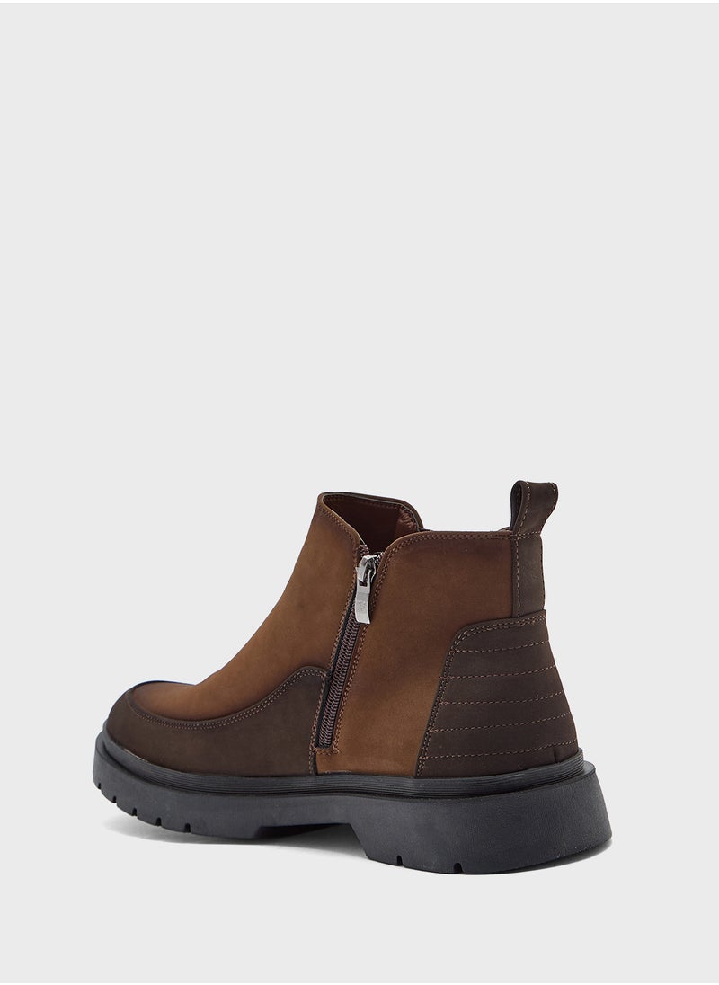 Robert Wood Suede Pull On Boots  - Image 3