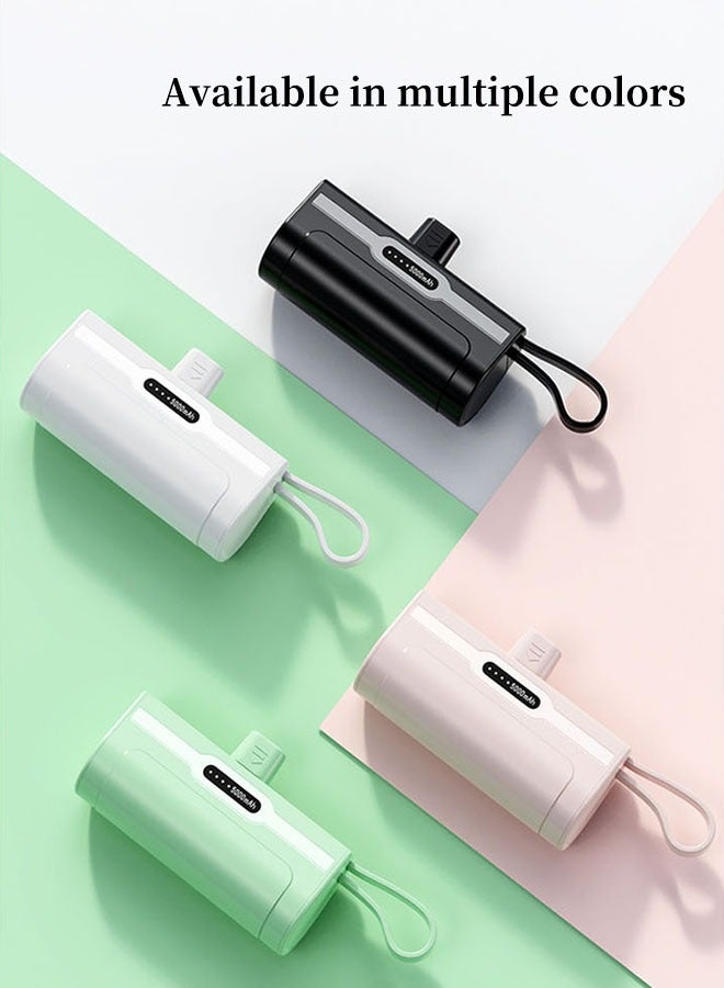 5000mah Mini Power Supply,20W Pd Fast Charging Portable Charger Battery Pack,Apple Android Compatible,Suitable for Business Trip/Travel/Outdoor Picnic(Black) - Image 5