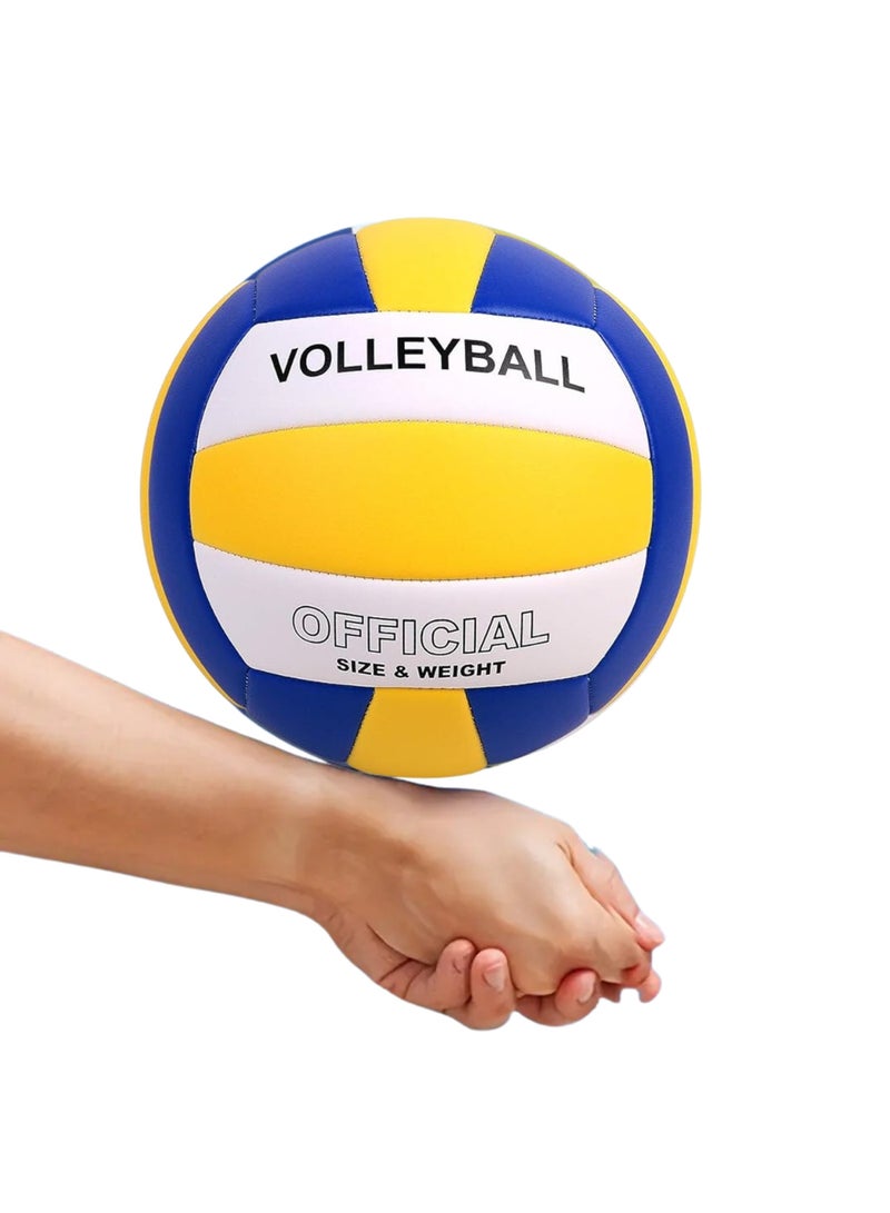 Official Size 5 Volleyball Soft Ball Made of High Quality and Long Lasting Materials Suitable for Indoor and Outdoor Use for Playing at the Gym and Training at the Beach - Image 2