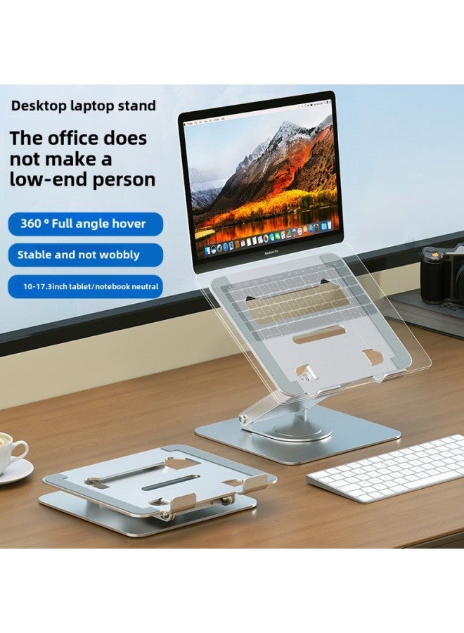 Desktop Laptop Bracket Upgrade And Expansion Dock Rotary Office Entertainment Live Elevated Rack Support Wholesale-Color:A12 Docking Station Fixed Silver - Image 2