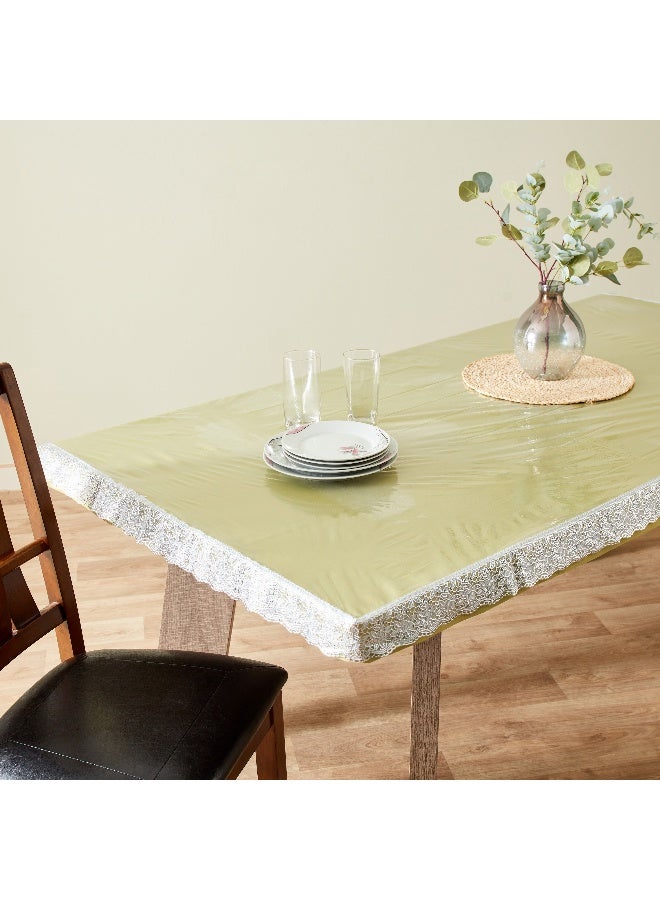Home Box Crystallo Transparent Table Cover with Lace Border 178 x 228 cm - Image 4