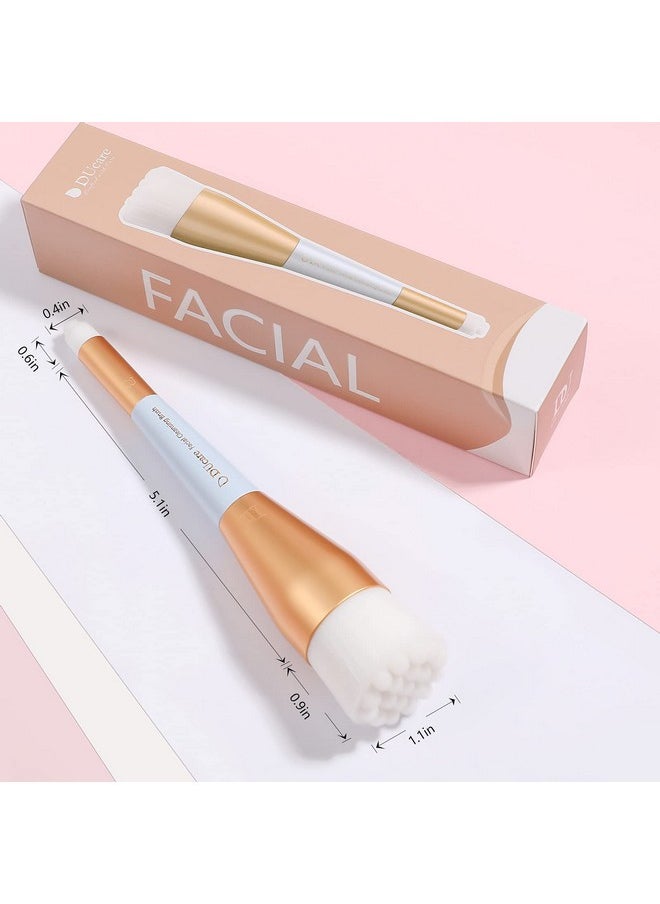 DUcare Manual Facial Cleansing Brush 2In1 Skin Care Face Brush Dual End Facial Manual Dual Face Wash Brush For Deep Pore Exfoliation Massaging  - Image 4