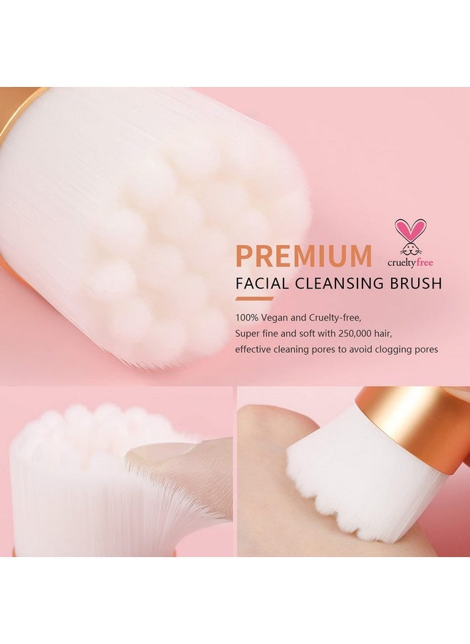 DUcare Manual Facial Cleansing Brush 2In1 Skin Care Face Brush Dual End Facial Manual Dual Face Wash Brush For Deep Pore Exfoliation Massaging  - Image 3