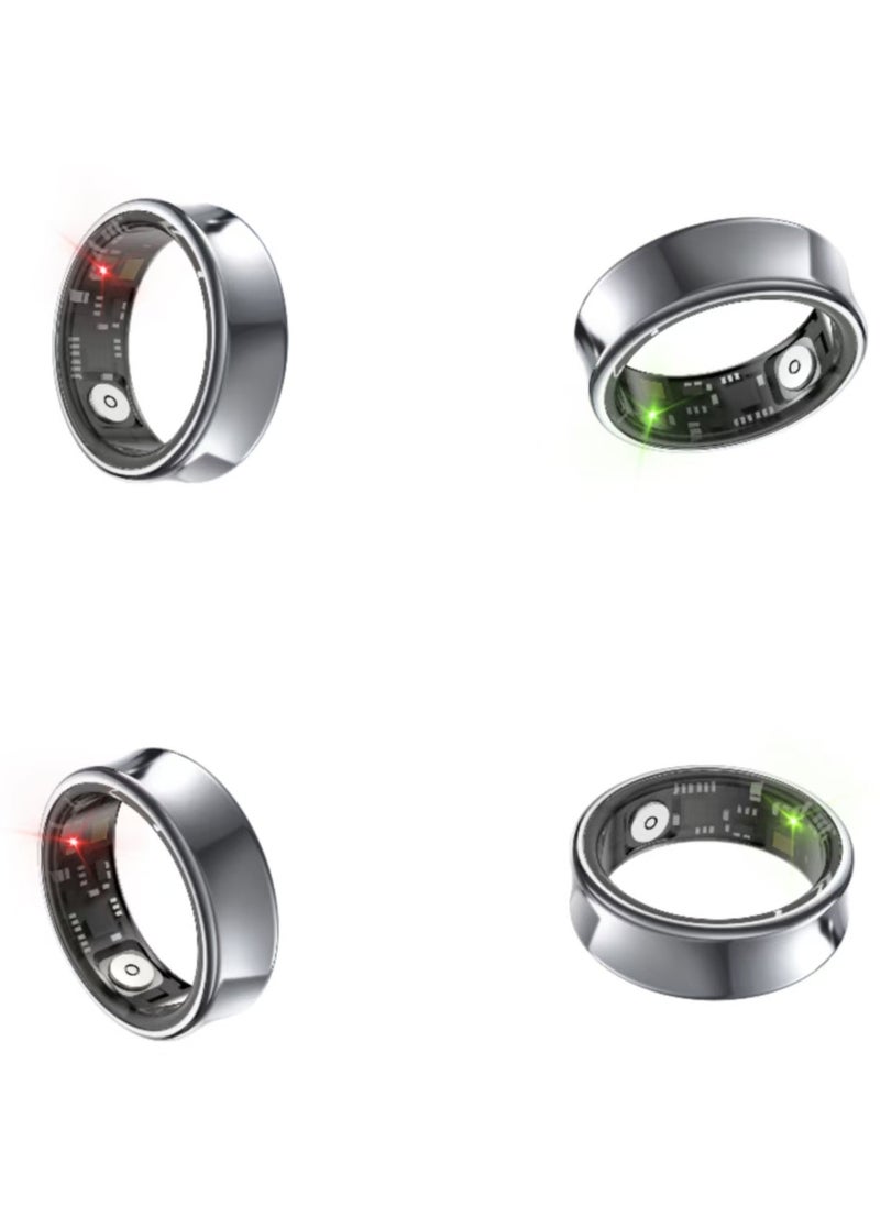 General Smart Health Ring for Heart Rate BlodOxygen Sleep Monitoring all Weather Motion Calculation 24-hour Health Monitoring Protect Your Health Grey No.17  - Image 2