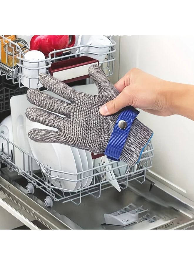 1 Pc 2 In 1 Premium Steel Wire Dishwashing Gloves Non Slip Durable Breathable - Image 3