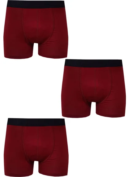 Hepsine Rakip Rival to All 3-Piece Men's Lycra Modal Boxer Plain Cotton Premium Quality Underpants