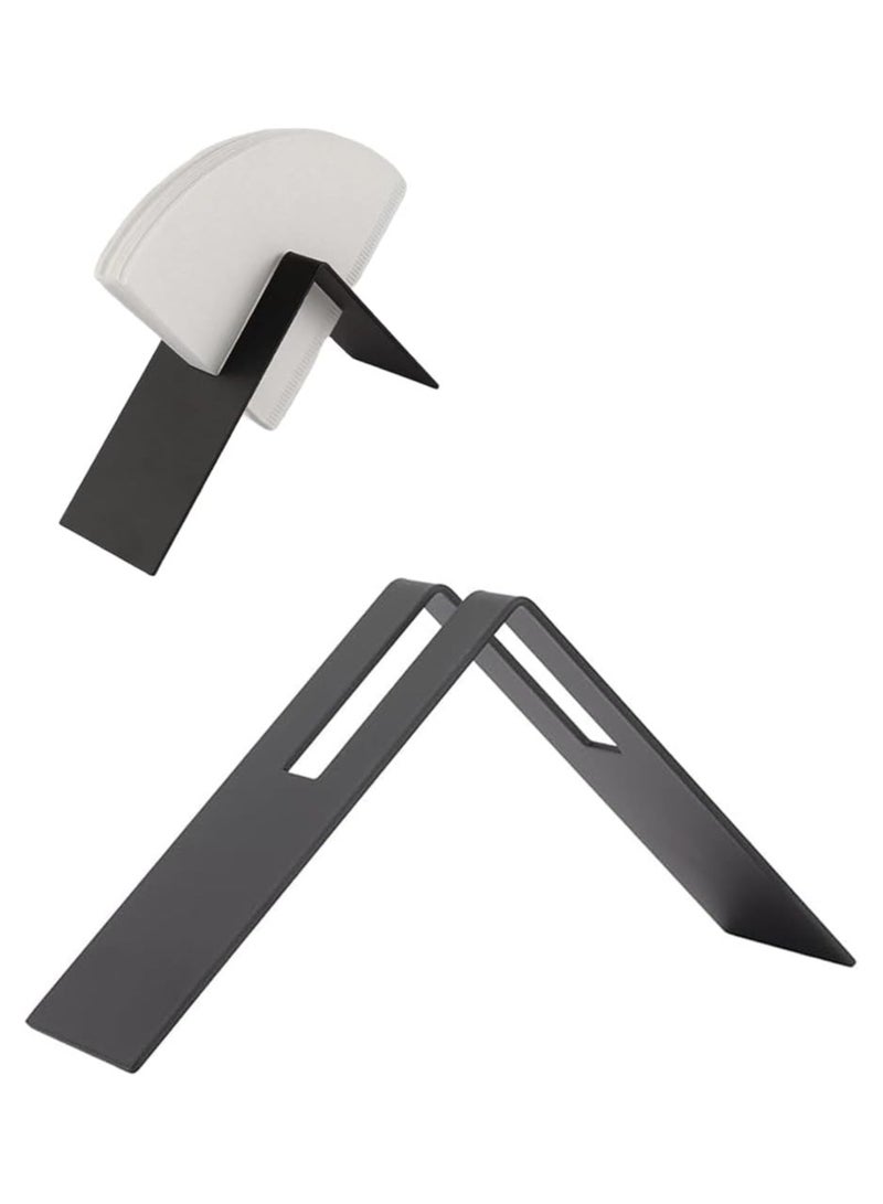 INVEIN Stainless Steel Coffee Filters Holder, V60 Coffee Filter Paper Holder and Organizer, Elegant Design for Home and Café - Image 1