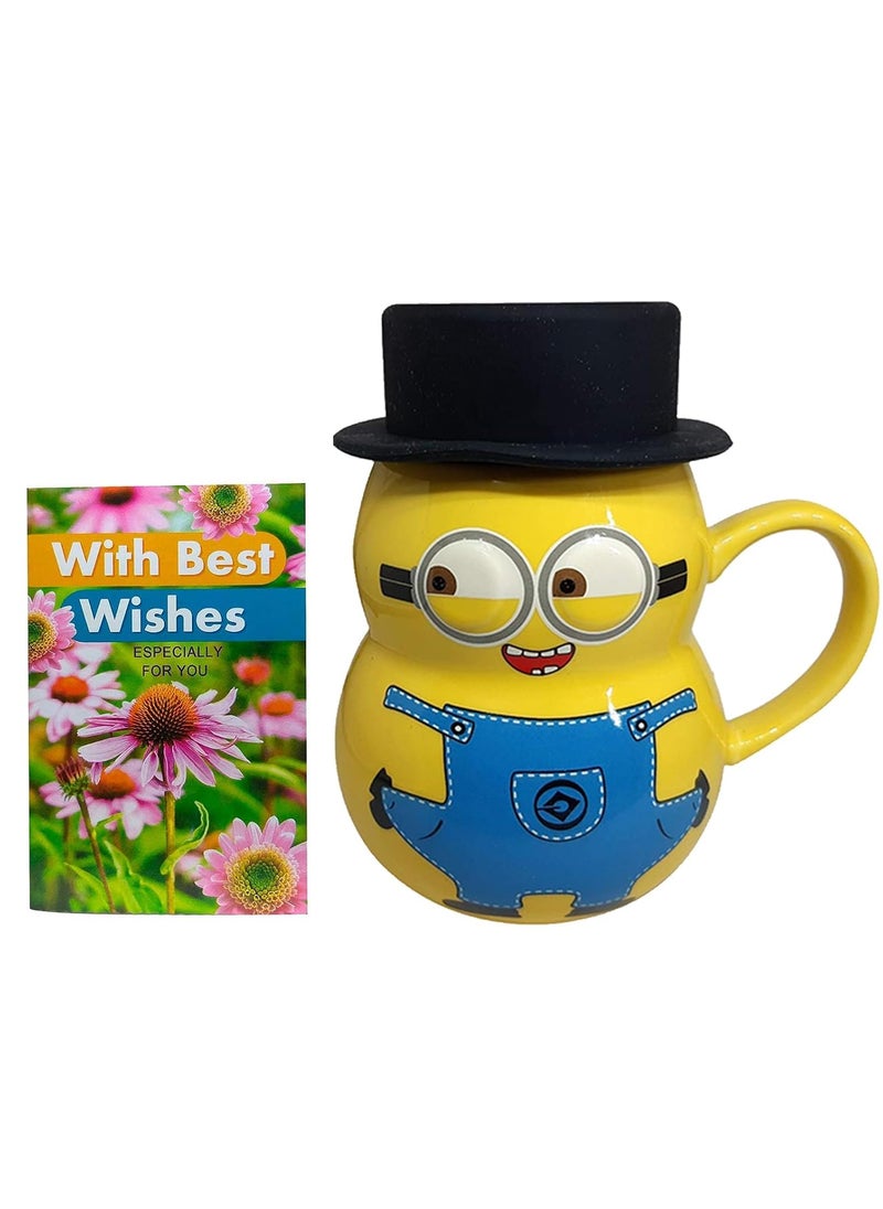 Saugat Traders Saugat Traders Gifts for Kids - Coffee Mug with Best Wishes Greeting Card - Brother, Sister, Friends, Girlfriend, Boyfriend - Birthday - Surprise - Useful Gift  - Image 1