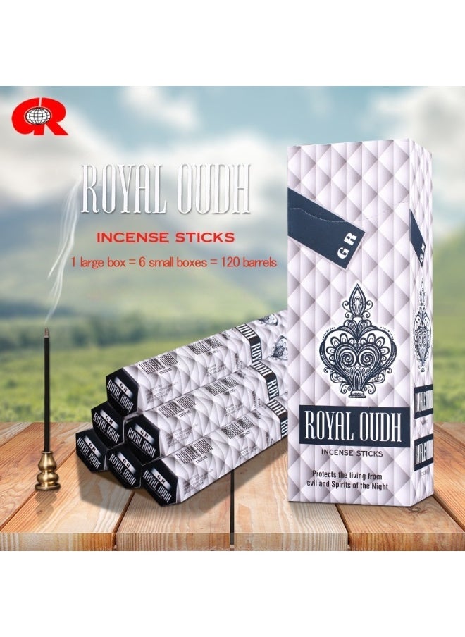 Handmade Royal oudh Incense Sticks for Yoga Meditation Healing Soothing Prayer and Romance Atmosphere - Image 1