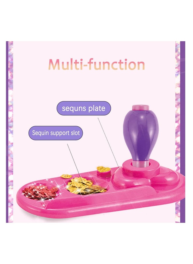 SYOSI Hair Glitter Sequins Kit, Hair Bedazzler Kit with Glitter Glitter Patch Hair Decorating Kit Hair Glitter Patch and Stapler Set -  6 Different Types Available 420Pcs Glitter Sequins - Image 5