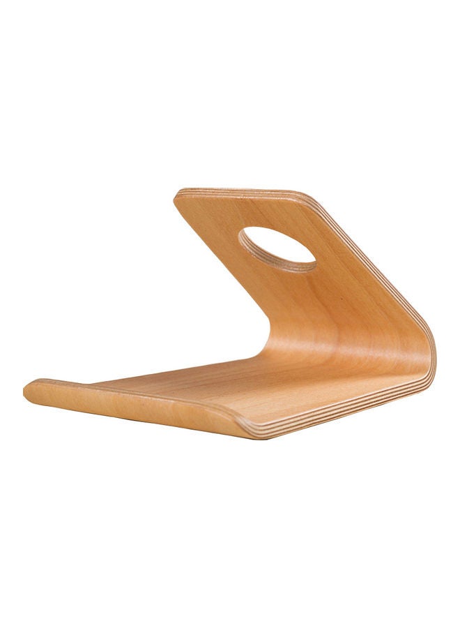 NIBEMINENT Wooden Mobile Phone Stand Beige - Image 1