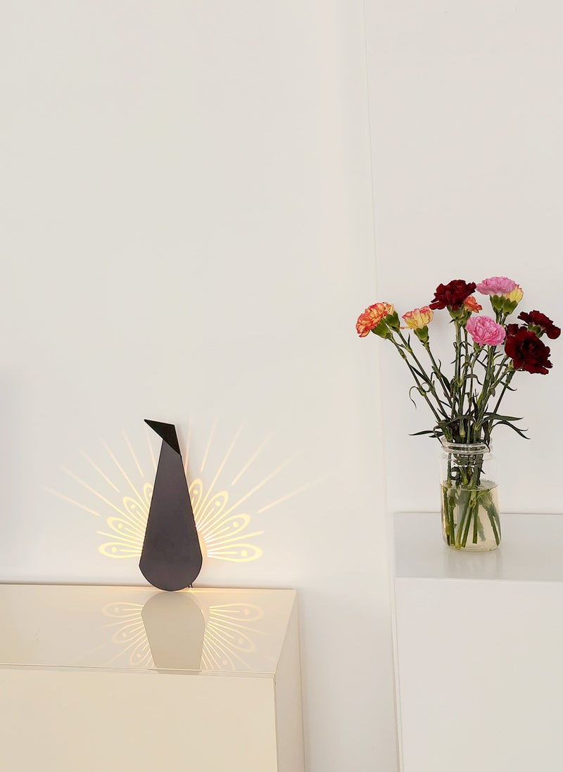 Onelight Led Creative Iron Art Wall Lamp With Peacock Opening Tail Theme Effect  - Image 1