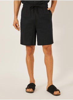 Styli Solid Short Sleeve Relaxed Fit Shirt and Shorts Co-Ords  - Image 2