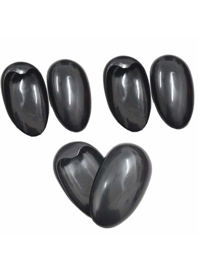 vipolish 3Pairs Black Plastic Ear Protector Caps Water-proof Hairdressing Ear Covers Hair Dye Earmuffs Ear Caps Professional Salon Hair Coloring Tools DIY Accessories for Bathing Shower SPA - Image 1