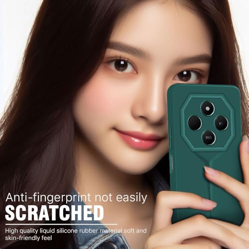 WOW IMAGINE Back Cover for Redmi A4 5G | Poco C75 5G | 14C 5G | Poco M7 | Blade Series Ultra Thin Case with Lightweight Design | Camera Protection | Soft Matte Silicone Flexible Mobile Case - Green - Image 4