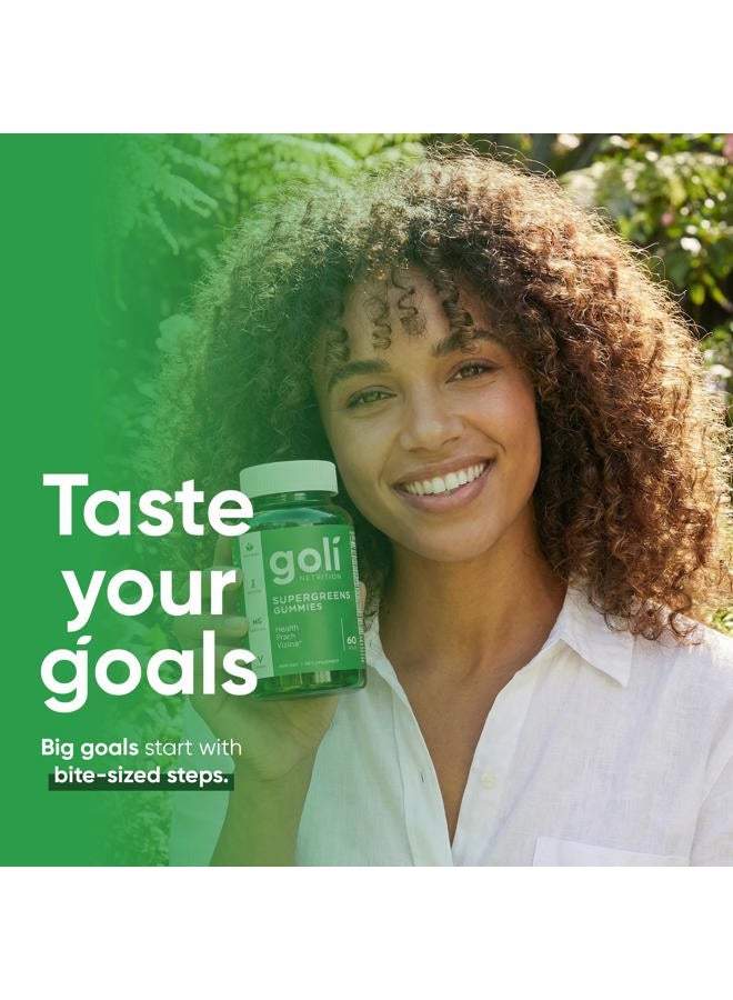 Goli SuperGreen Vitamin Gummy - 300 Count - Essential Vitamins and Minerals - Plant-Based, Vegan, Gluten-Free & Gelatin Free - Health from Within, Pack of 5 - Image 5