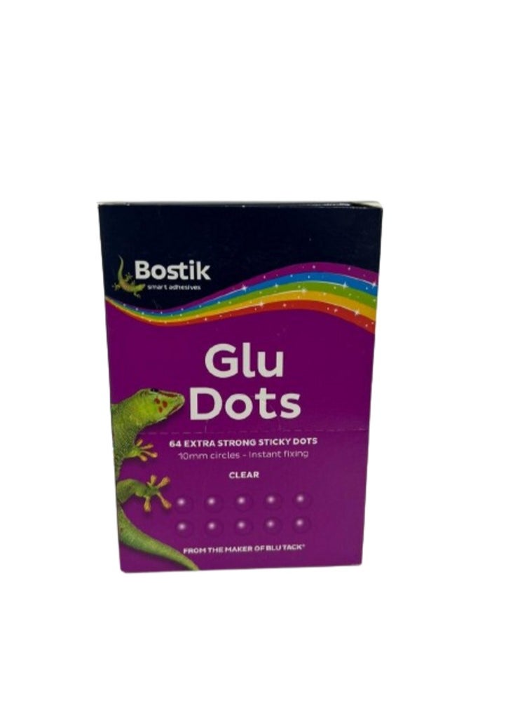 Bostik Bostik 64 Extra Strong Sticky Glu Dots Clear Sticks on Almost Everything (Pack of 12)  - Image 4