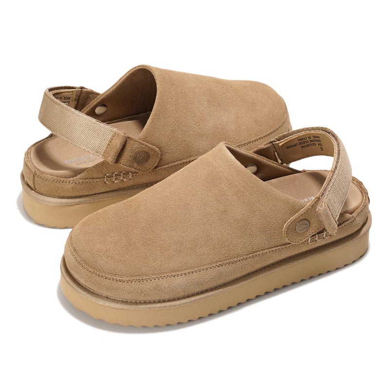 Project Cloud 100% Genuine Leather Clogs for Women - Memory Foam Womens Clogs & Mules with Adjustable Straps - Lightweight Platform Shoes Non-Slip Slides (Goldstar, Sand,6.5) - Image 2