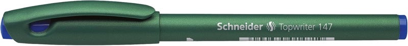 Schneider Topwriter 147 Mint Green Barrel Fiber Pen - Blue (Pack Of 10) - Image 2