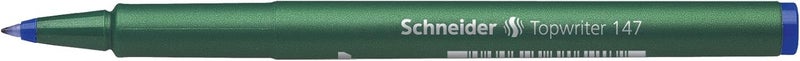 Schneider Topwriter 147 Mint Green Barrel Fiber Pen - Blue (Pack Of 10) - Image 4