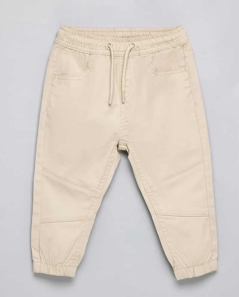 أر أند بي Solid Jogger Pants With Drawstring Waist