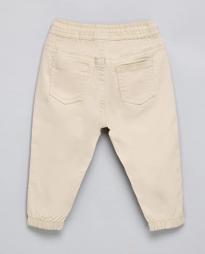أر أند بي Solid Jogger Pants With Drawstring Waist