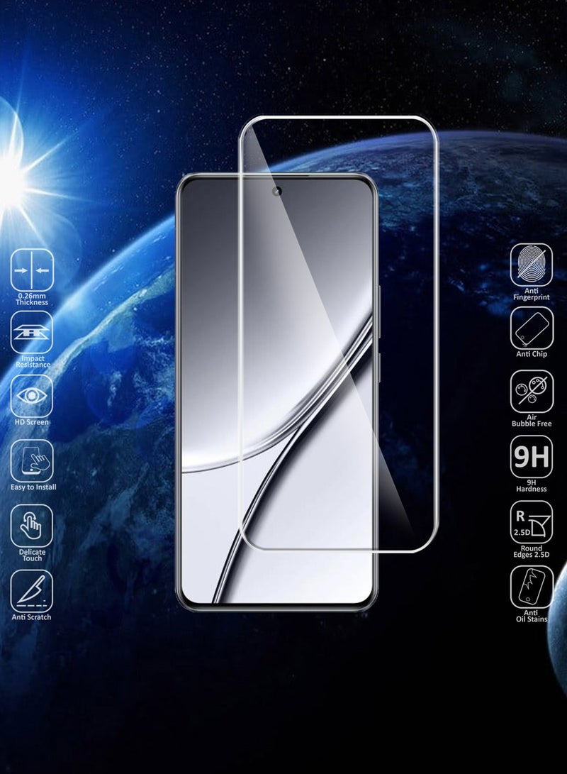 Techie 2 Pack HD Tempered Glass Screen Protector for Realme GT5 5G 2023 - Anti Reflection Anti Bubbles 9H Hardness 0.33 mm Rounded Edges Easy Installation - Image 2