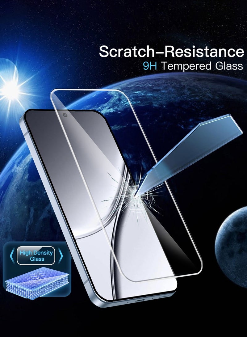 Techie 2 Pack HD Tempered Glass Screen Protector for Realme GT5 5G 2023 - Anti Reflection Anti Bubbles 9H Hardness 0.33 mm Rounded Edges Easy Installation - Image 4