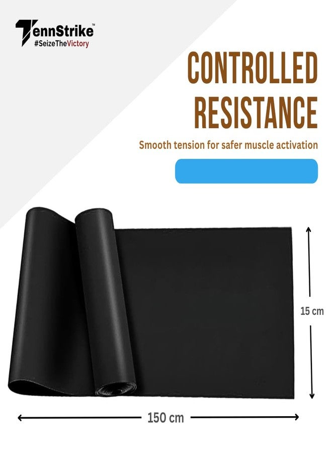 Tennstrike Pilate Resistance Bands for Workout & Stretch | for Gym, Home Toning Exercise, Yoga, Pilates, Stretching & Physiotherapy | Durable Latex Band for Men & Women (Light) - Image 3