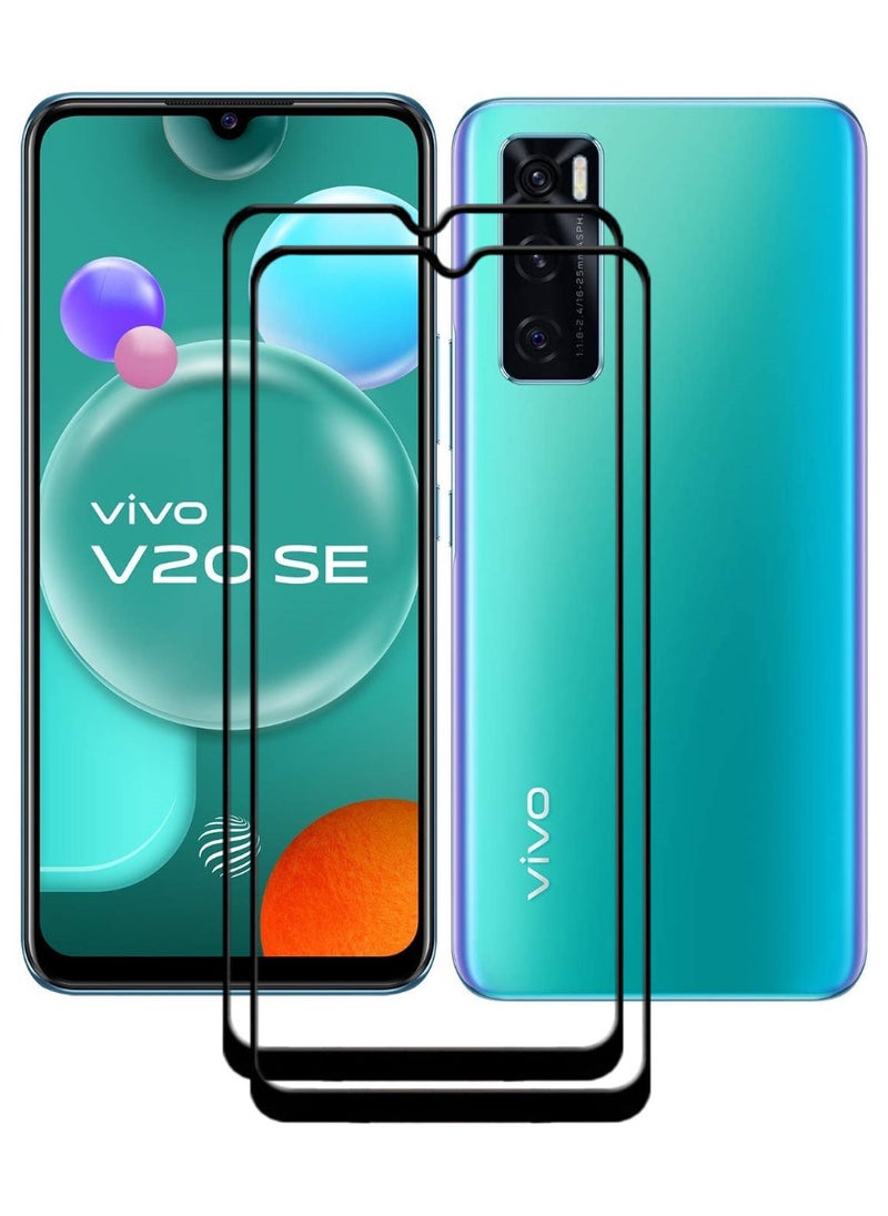 ACLIX 2 Pieces Antistatic ESD Dustproof Premium Quality High Definition Tempered Glass Screen Protector Designed For vivo V20 SE - Image 1