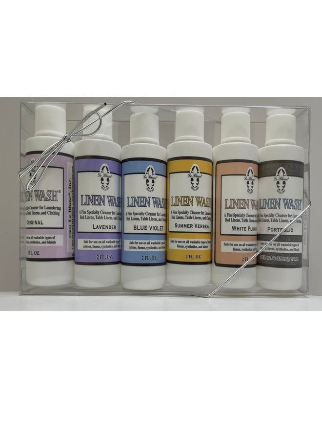 Le Blanc® Linen Wash Gift Set - Six 2 FL. OZ. Sample bottles of all Linen Wash Fragrances, One Pack - Image 1