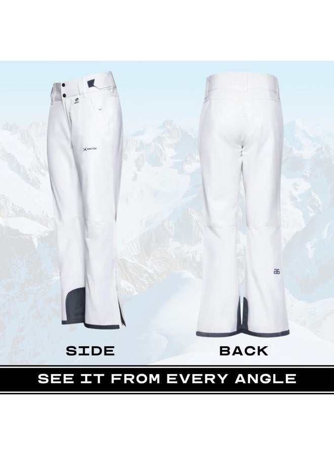 Arctix Womens Insulated Snow Pants, White, 2X/27 Inseam - Image 4