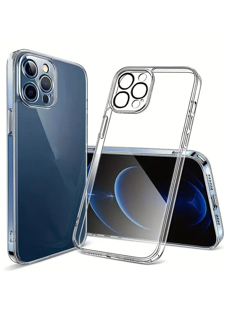 Transparent Case with full Camera protector Compatible with iPhone 16 Pro Max 6.9 , Crystal Clear, Hard PC Back Cover, Anti Yellowing, Scratch Resistance, Shockproof, Slim Design, Raised Edges - Clear - Image 1