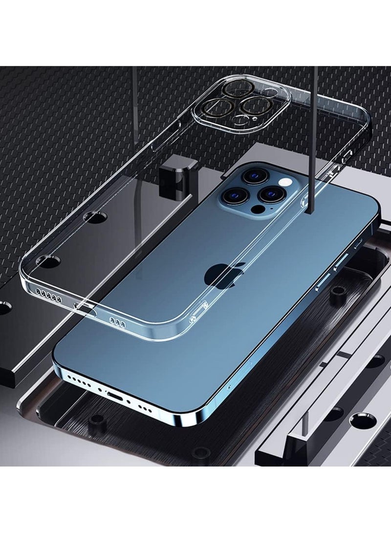 Transparent Case with full Camera protector Compatible with iPhone 16 Pro Max 6.9 , Crystal Clear, Hard PC Back Cover, Anti Yellowing, Scratch Resistance, Shockproof, Slim Design, Raised Edges - Clear - Image 5