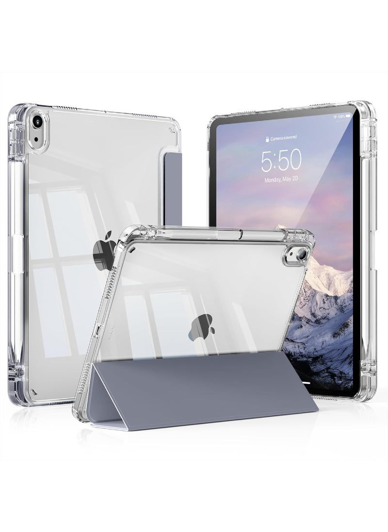روك بو - جراب لجهاز iPad (A16) مقاس 11 بوصة من الجيل 2025/جراب لجهاز iPad 11 من الجيل العاشر 2022 جراب لجهاز iPad 10 رفيع وواضح وغطاء خلفي شفاف مع حامل قلم ذكي لجهاز iPad 11 بوصة 2025/10.9 بوصة من الجيل العاشر 2022 - Image 1