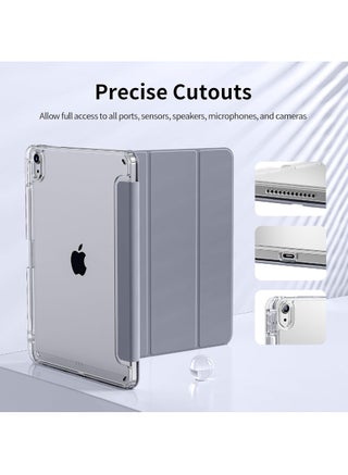 Case for iPad (A16) 11th 11 inch 2025 Gen iPad 11 Case/Case For iPad 10th Gen Case 2022 iPad 10 Case Slim Stand Clear Transparent Shell Back with Pencil Holder Smart Cover for 11" iPad 11th 2025/10.9"iPad 10th Gen 2022 - view 3