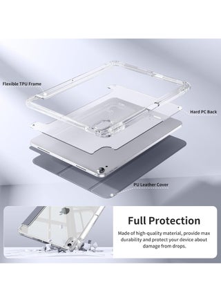 Case for iPad (A16) 11th 11 inch 2025 Gen iPad 11 Case/Case For iPad 10th Gen Case 2022 iPad 10 Case Slim Stand Clear Transparent Shell Back with Pencil Holder Smart Cover for 11" iPad 11th 2025/10.9"iPad 10th Gen 2022 - view 4
