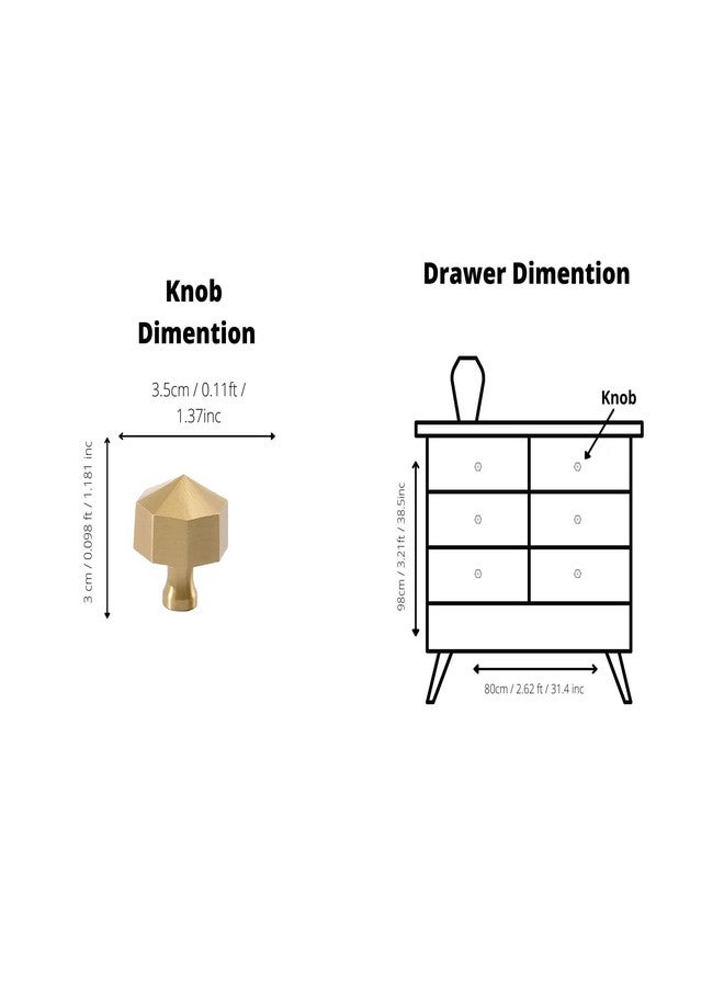 MANTARA B-0006 Brass Handle Pull knob for Bedroom Furniture Handles.(Pack of 1) - Image 3