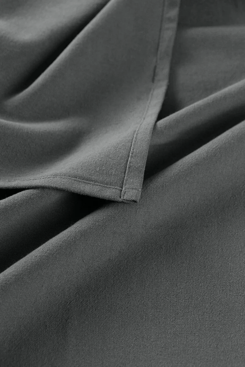 ويلستيل Premium Linen Gray Tablecloth 100x100 cm