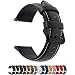 Fullmosa 12 Colors for Quick Release Leather Watch Band Fullmosa Axus Genuine Leather Watch Strap Women Men 14mm 16mm 18mm 19mm 20mm 22mm or 24mm choose the proper size Blackblack buckle Classic - Image 2