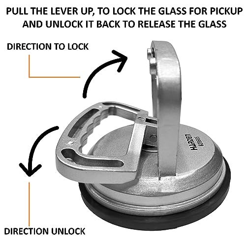 Harden 11.8cm Aluminium Professional Vacuum Suction Plate Cups Holder, Single Claw Head Cup Suction Glass Lifter Puller - 620605 - Image 4