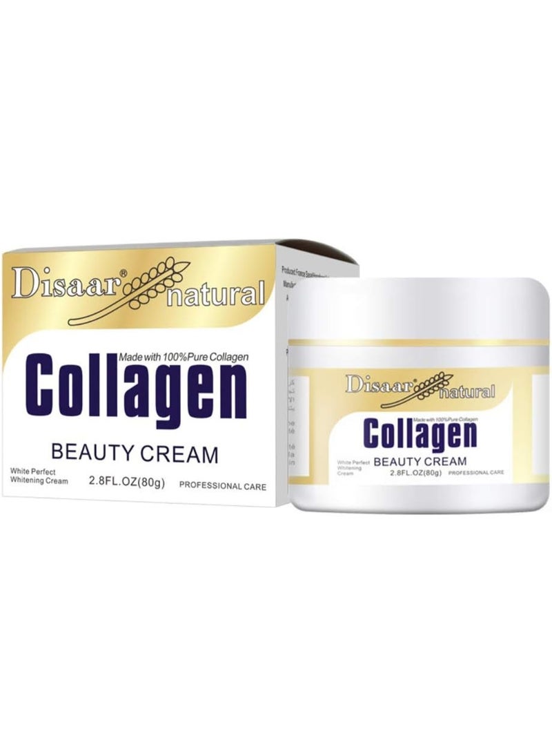 ديسار كريم الكولاجين من ديسار بيوتي، خطوط الرقبة، تجاعيد الابتسامة، بقع الوجه، جفاف البشرة، ضعف العضلات، تحسين مظهر وجهك 80 جرام - Image 1