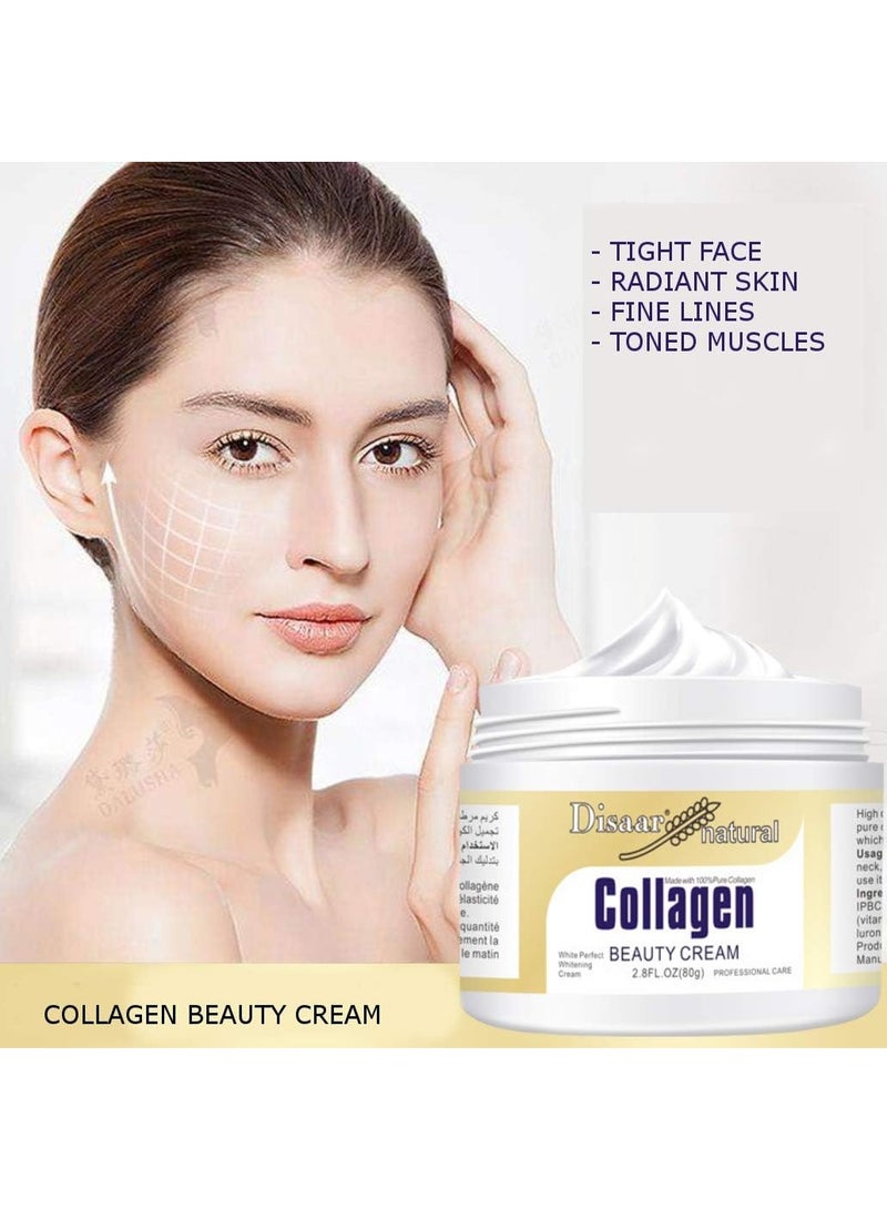 ديسار كريم الكولاجين من ديسار بيوتي، خطوط الرقبة، تجاعيد الابتسامة، بقع الوجه، جفاف البشرة، ضعف العضلات، تحسين مظهر وجهك 80 جرام - Image 4
