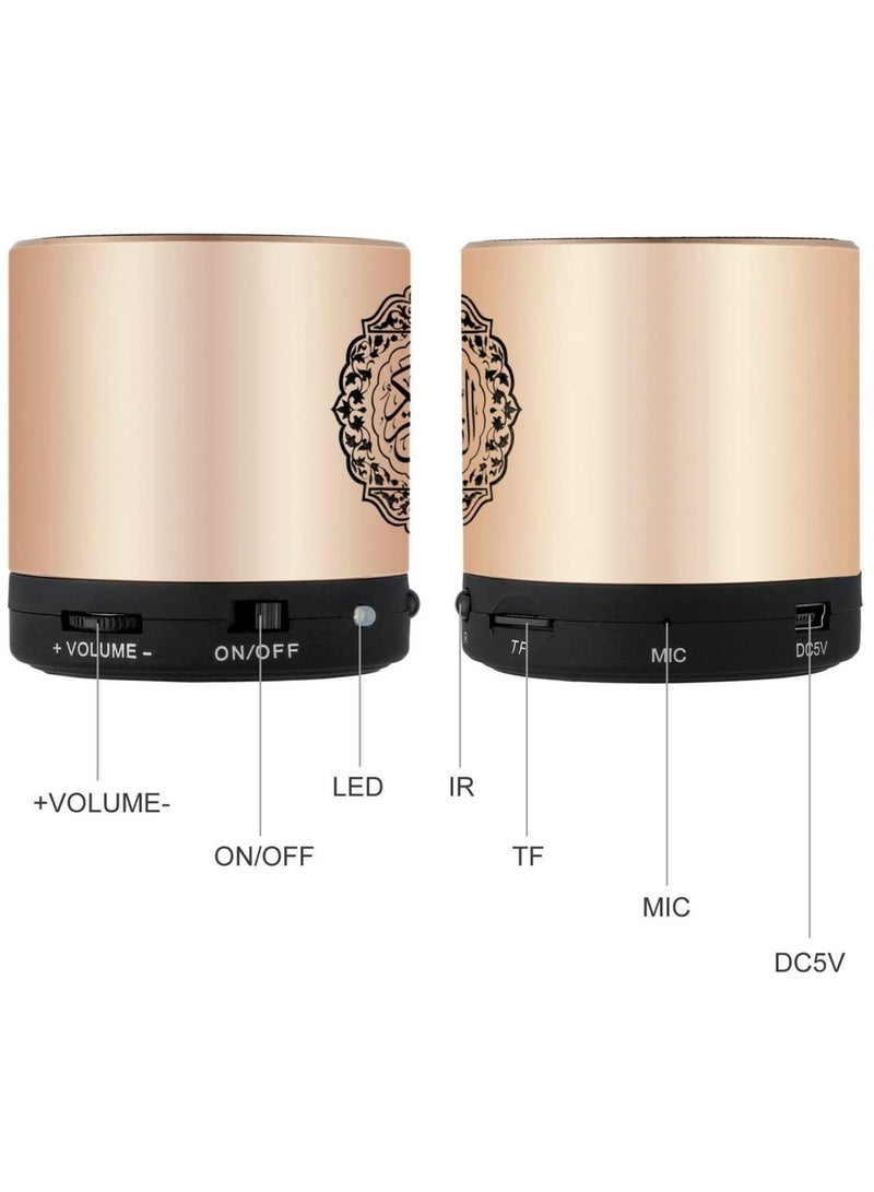 ELTRAZONE مكبر صوت محمول للتحكم عن بُعد مكبر صوت القرآن مشغل MP3 8GB TF FM مترجم القرآن كران مكبر صوت قابل لإعادة الشحن عبر USB - Image 3