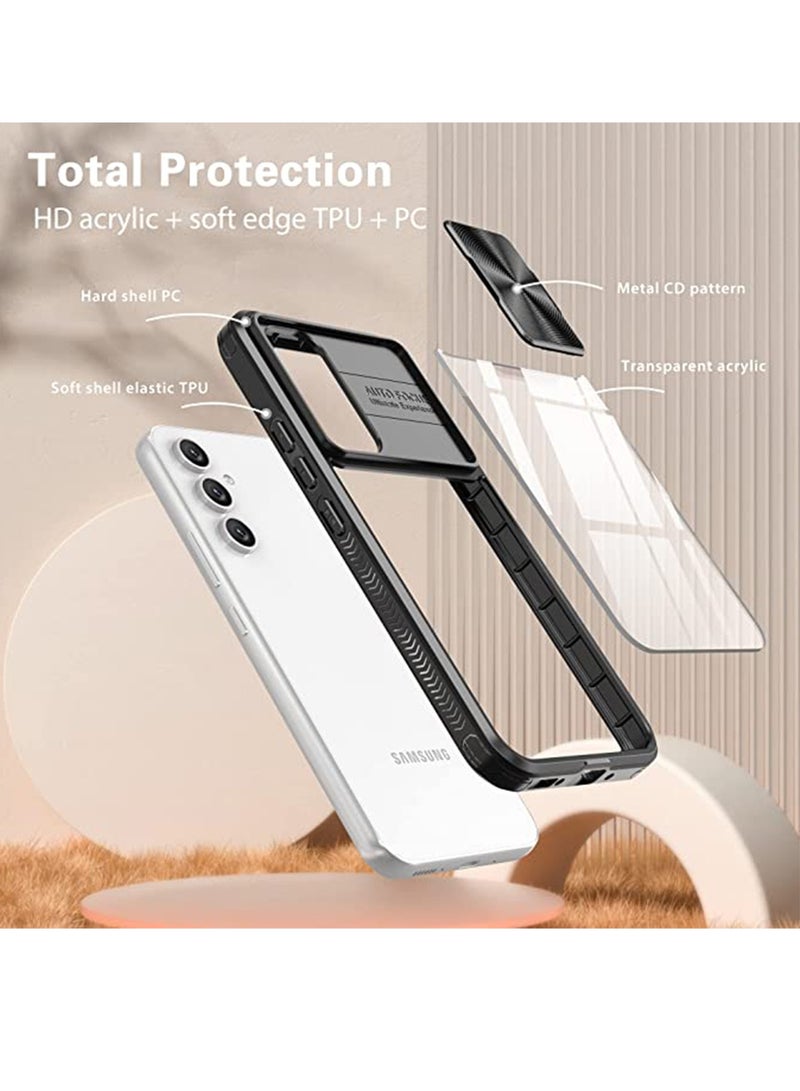 Samsung Galaxy A54 5G Case with Camera Cover,TPU Protective Hard Back&Soft Bumper, Shockproof Upgraded,Galaxy A54 5G Back Cover with Full Body Protection, A54 5G Protector - Image 4