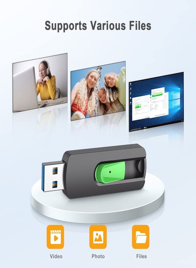Aiibe 128GB USB Flash Drive USB Drive 128GB USB 3.1 Thumb Drive Memory Stick Zip Drive Backup Jump Drive 128G for PC Laptop - Image 4