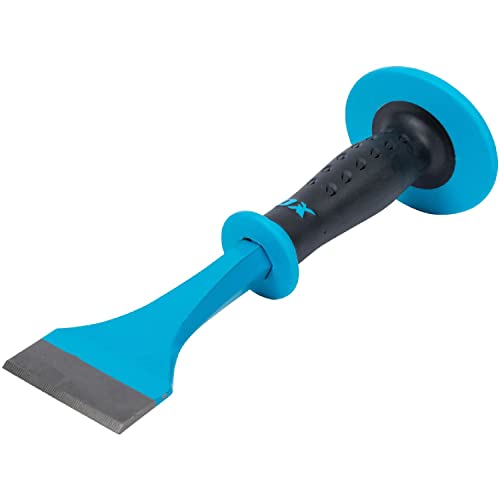 OX Tools 3" Floor/Brick Chisel with rubber overmolded hand guard - Image 1