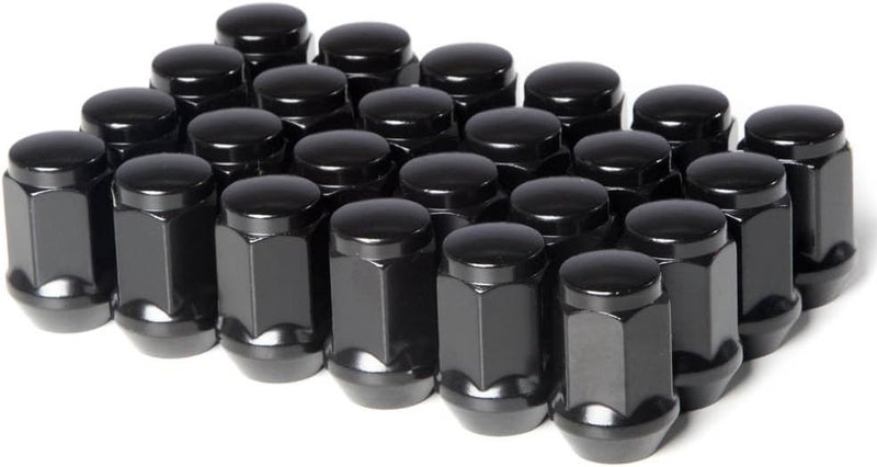 Circuit Performance 12x1.5 Black Closed End Bulge Acorn Lug Nuts (24 Pieces) - Image 2