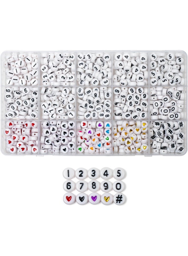 خرز أكريليك مستدير لصنع أساور القلائد ومجوهرات الصداقة ذاتية الصنع (15 شبكة) 750 قطعة 4 × 7 مم - Image 2